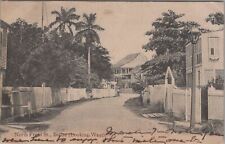 North Front Street, Belize, Looking West,British Honduras 1907 Postcard to USA picture