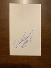 DERRICK STRONG - ILLINOIS FOOTBALL - AUTHENTIC AUTOGRAPH SIGNED INDEX -B1234 picture