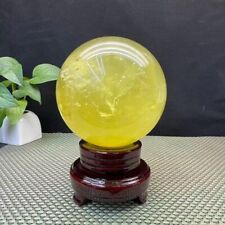 4.4LB Rare Natural citrine sphere Quartz Crystal ball Mineral Specimen gift picture