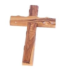 Holy Land Market Wall Cross-Olive Wood-Plain-8 In. picture