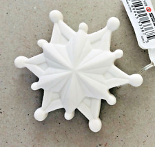 white LED SNOWFLAKE ORNAMENT ~ NEW picture
