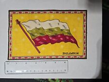 1910s Antique Cigarette Silks Bulgaria Flag  L👀k  picture