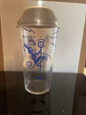 Buddy & Ginger Glass Tumbler With Metal Bowl - Scarce. Vintage Advertising picture