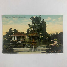 Postcard Illinois Rock Island IL Longview Park Unposted Divided Back 1910s picture