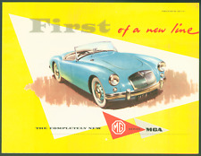 Vintage Original MG MGA Sales Brochure #5555 First of a New Line picture