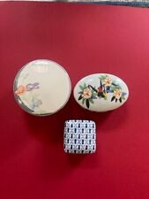 Set of Three Porcelain Trinket Boxes picture