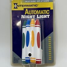 Vtg 1994 Intermatic Auto Night Light Children’s Crayons Shaped Night Light picture