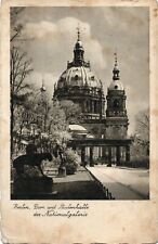 Germany BERLIN CATHEDRAL 1937 POSTCARD DOM UND LAULENHALLE DER NATIONAL GALERIE picture