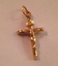 14K Gold Jesus On Cross Pendant A69 picture