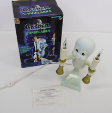 Casper the Friendly Ghost Candelabra 1995 Vintage Light Up Candle Halloween picture