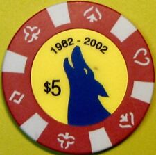 $5 Casino Chip. Blue Wolf, Fargo, ND. T17. picture