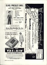 1957 PAPER AD Elvis Presley Doll Blue Suede Shoes Acme Merchandise Co  picture