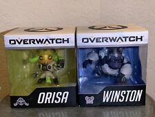 Overwatch Cute But Deadly Winston and Orissa Blizzard Figures Lot of 2 picture