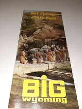 ⭐ Vintage Travel Brochure Big Wyoming Hot Springs State Park Thermopolis picture