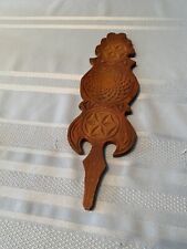 Vintage Finnish Wood Distaff (Rukinlapa) Hand Carved picture