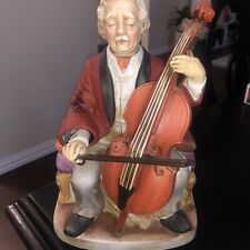 Vintage Melody In Motion Cellist Musician Playing Bass Violin Made In Japan 12