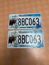 ONE (1) Les Kouba Minnesota Critical Habitat License Plate - 2 Available picture