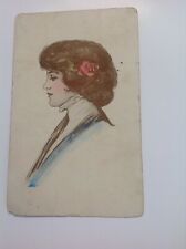 Postcard- Female W/ Flower In Hair picture