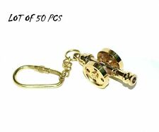 Nautical Vintage Cannon Key Chain Lot of 50 Pcs Brass Cannon Key chain picture