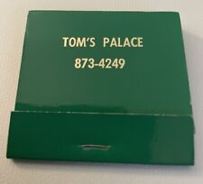 Vintage 1960’s. Tom’s Palace  873-4249.  Large Matchbook Full Unstruck picture