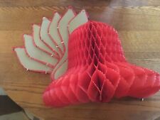 One VTG. LARGE STORE DISPLAY HONEYCOMB TISSUE BELL SHAPED HANGING USA picture