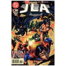 JLA #4 in Near Mint condition. DC comics [n{ picture