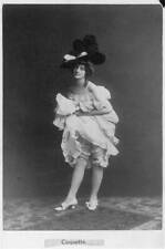 Photo:Coquette,Woman holding her dress up above her knees,c1902,Glamour picture