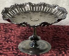 VTG Victorian Plate 1065-42 Candy/Nut Metal Pedestal Dish picture