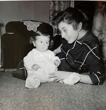 Cute Baby Girl Giving Side Eyes Orignal Vintage Photo picture