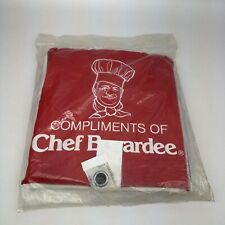 Vintage 1970s Chef Boyardee Red & White Stadium Cushion Promo Made in USA picture