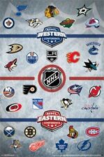 NHL LOGOS POSTER Amazing Collage RARE HOT NEW 22x34 picture