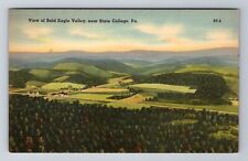 State College PA-Pennsylvania, Aerial View Bald Eagle Valley, Vintage Postcard picture