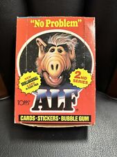 Topps 1987 Alf Series 2 Trading Card Box With 48 Sealed Wax Packs. picture