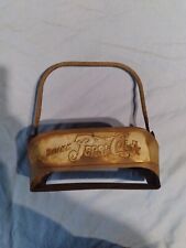 1940-50s Antique Advertising Pepsi Cola Metal Double Dot 6 Bottle Carrier Holder picture