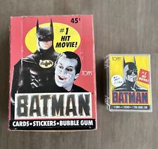 Batman Topps Trading Card Set And Box,  1989 picture