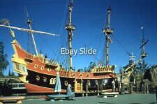 Original 1950's Red Border Kodachrome Slide Disneyland Pirate Ship picture