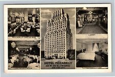 Hotel Piccadilly, Circus Lounge, Lobby Razed 1982 Vintage New York City Postcard picture