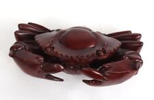 Chinese Brachyra Crab Carved Wooden Sculpture. picture