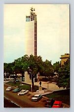 Jefferson IA-Iowa, W.F. Mahanay Memorial Tower, Carillon, Vintage Postcard picture