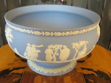 Wedgwood Pale Blue Jasperware Imperial Footed Pedestal Bowl Centerpiece (1965) picture