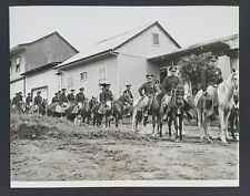 Cavalry Army Horseman Soldiers Armed Forces Horseback Vintage Press Photo picture
