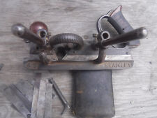 ANTIQUE VINTAGE STANLEY NO 45 ORNATE WITH  15 CUTTERS WOOD WORKERS PLANE PLANES picture