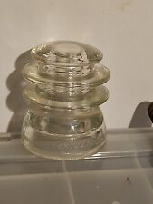 Vintage Glass Electric Insulator Hemingray 56 Made in USA 13-48 Original Wood  picture