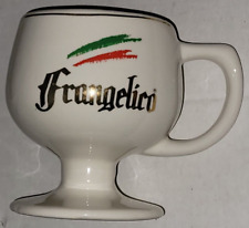 VINTAGE Frangelico Liqueur Ceramic Red Green Gold Trim Footed Mug picture