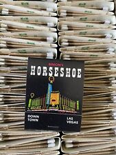 vintage Matchbook Horseshoe Hotel & Casino Las Vegas & Reno-ONE BOOK OF MATCHES picture