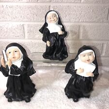 Vintage Collection Resin Nuns Set Of 3 picture