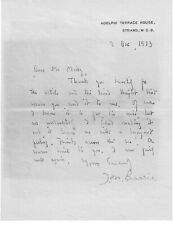 J.M. Barrie, Author Of Peter Pan, Grateful For Article, Book picture