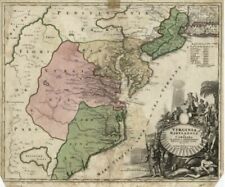 1700 Map| Virginia, Marylandia et Carolina in America septentrionali Brittannoru picture