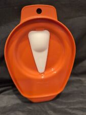 Vintage Tupperware #1432 Orange Chop & Pour Miniature Cutting Board No Scrapper picture