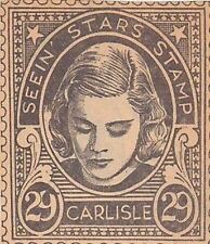 Mary Carlisle Movie Actress Vintage Seein Stars Stamp Graphic Photo Promo picture
